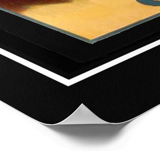 De vier jacks Vintage-poster Poster (Hoek)