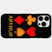 De vier kleuren gepersonaliseerd Case-Mate iPhone case (Achterkant (horizontaal))