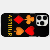 De vier kleuren gepersonaliseerd Case-Mate iPhone case (Achterkant (horizontaal))