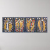 De vier koninginnen-deck van kaarten poster (Voorkant)