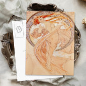 De vier kunsten - Dans, Art Nouveau Briefkaart