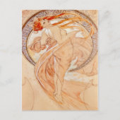 De vier kunsten - Dans, Art Nouveau Briefkaart (Voorkant)