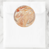 De vier kunsten - Dans, Art Nouveau  Ronde Sticker (Tas)