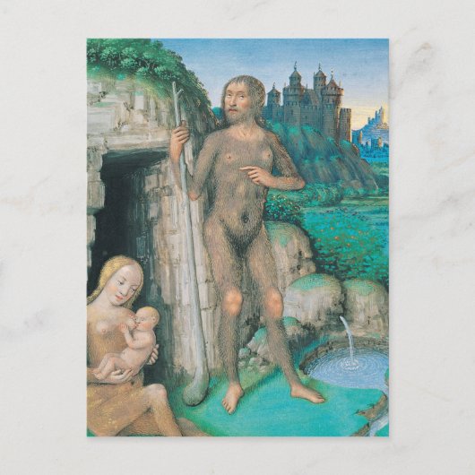 De vier maatschappelijke voorwaarden: de wilde sta briefkaart (Voorkant)