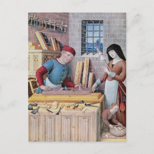 De vier maatschappelijke voorwaarden: werk briefkaart (Voorkant)