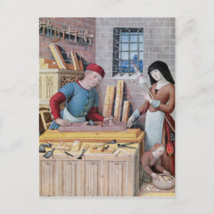 De vier maatschappelijke voorwaarden: werk briefkaart