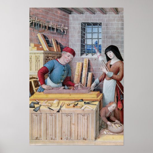 De vier maatschappelijke voorwaarden: werk poster (Voorkant)