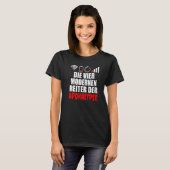 De vier moderne riders van de apocalypse nerd en t-shirt (Voorkant volledig)