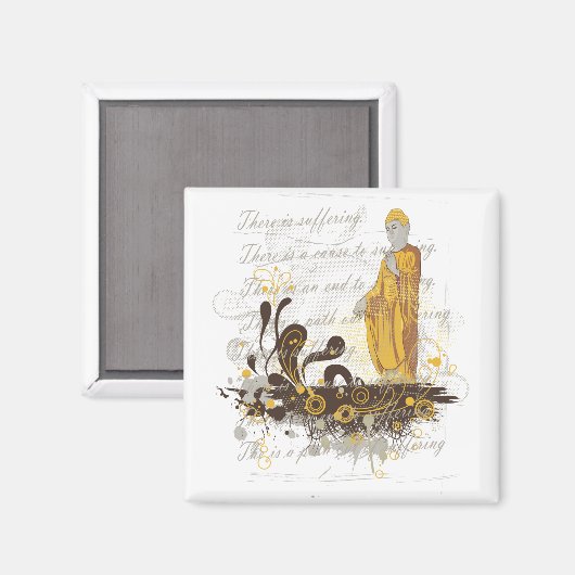 De vier Noble Truths Magneet (Voorkant / Achterkant)