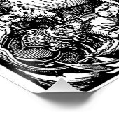 De vier paarden (Durer 1511) Perfect Poster (Hoek)