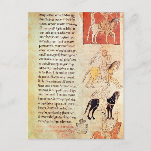 De vier paarden van de Apocalyps Briefkaart (Voorkant)