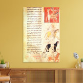 De vier paarden van de Apocalyps Canvas Afdruk (Insitu (Woonkamer))