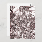 De vier paarden van de Apocalyps (Dürer, 1498) Briefkaart (Voorkant / Achterkant)