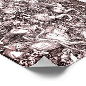 De vier paarden van de Apocalyps (Dürer, 1498) Poster (Hoek)