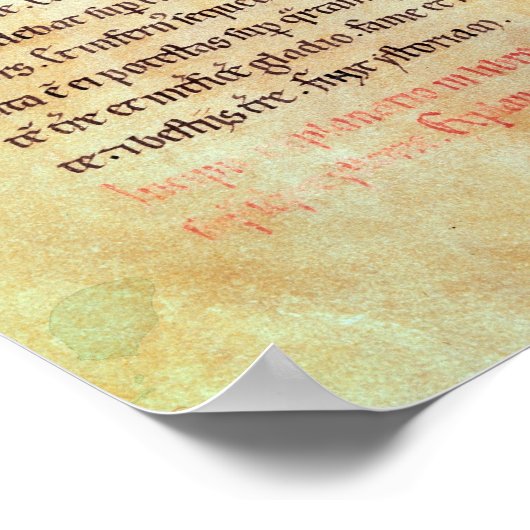 De vier paarden van de Apocalyps Poster (Hoek)