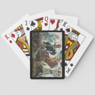 De vier paarden van de Apocalypse-speelkaarten Pokerkaarten