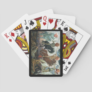 De vier paarden van de Apocalypse-speelkaarten Pokerkaarten