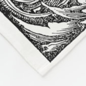 De vier paardenveenvlek fleece deken (Hoek)