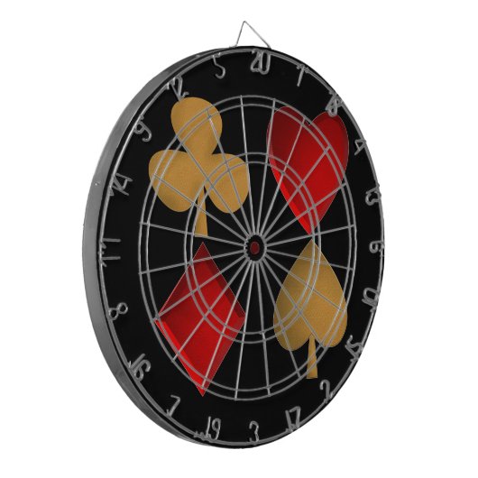 De vier pakken, dartbord (Voorkant Links)