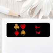 De vier pakken, etiket (Insitu)