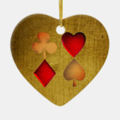 De vier pakken, keramisch ornament (Voorkant)