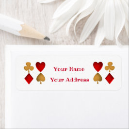 De vier pakken, persoonlijk etiket