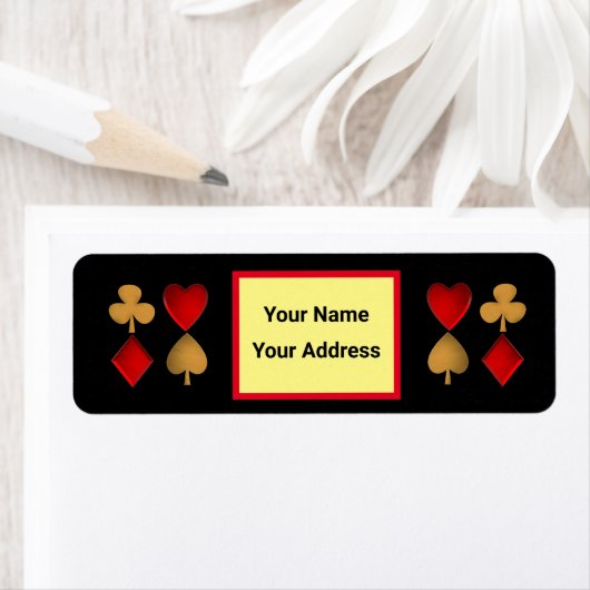 De vier pakken, persoonlijk etiket (Insitu)