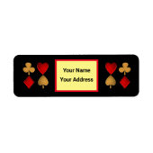 De vier pakken, persoonlijk etiket (Voorkant)