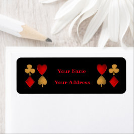 De vier pakken, persoonlijk etiket