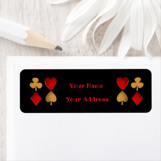 De vier pakken, persoonlijk etiket (Insitu)