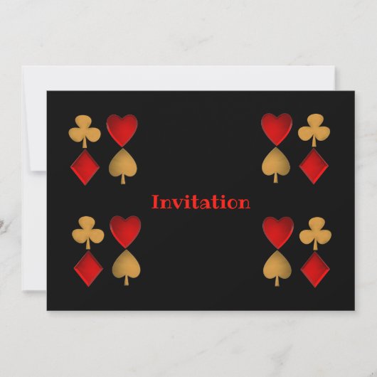 De vier pakken, persoonlijk kaart (Voorkant)