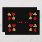 De vier pakken, persoonlijk kaart (Voorkant / Achterkant)