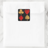 De vier pakken vierkante sticker (Tas)
