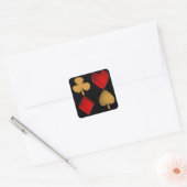 De vier pakken vierkante sticker (Envelop)
