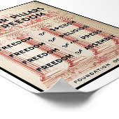 De vier pijlers van de vrijheid poster (Hoek)