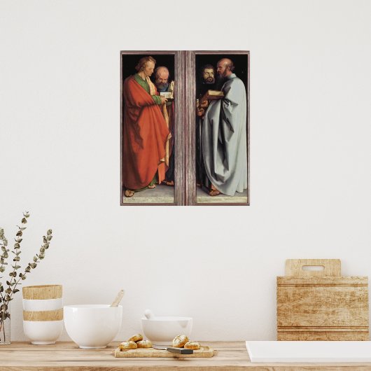 De vier poststukken van Albrecht Dürer Poster (Keuken)