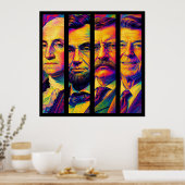 De Vier Presidenten Poster (Keuken)