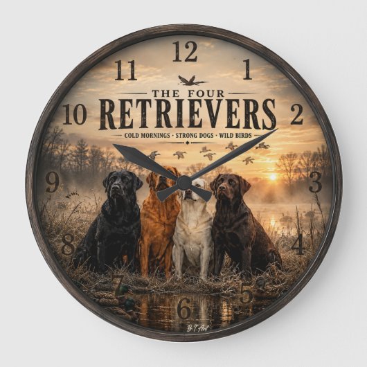 De Vier Retrievers – Eendenjacht Grote Klok (Voorkant)