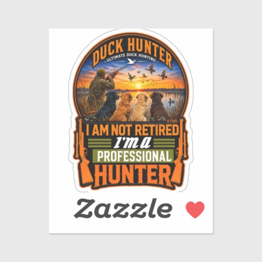 De Vier Retrievers – Eendenjacht Sticker (Vel)