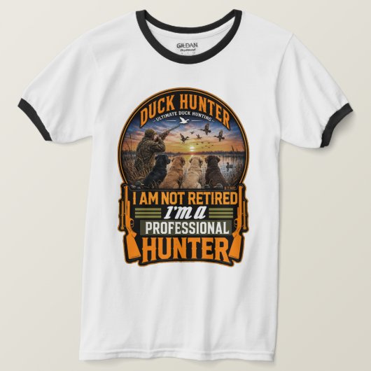De Vier Retrievers – Eendenjacht  T-shirt (Design voorkant)
