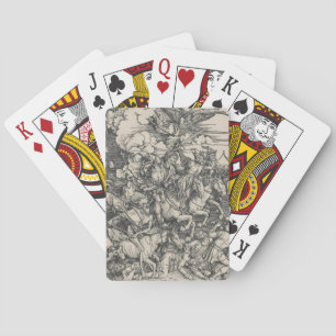 De vier ruiters van de Apocalyps door Dürer Pokerkaarten