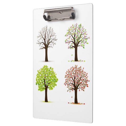 De vier seizoenen bomen klembord (Links)