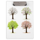 De vier seizoenen bomen klembord (Voorkant)