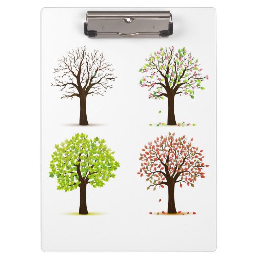 De vier seizoenen bomen klembord (Voorkant)