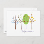 De vier seizoenen briefkaart (Voorkant / Achterkant)