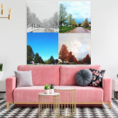 DE VIER SEIZOENEN CANVAS AFDRUK (Insitu (Woonkamer))