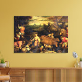 De vier seizoenen: herfst canvas afdruk (Insitu (Woonkamer))