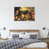 De vier seizoenen: herfst canvas afdruk (Insitu (Slaapkamer))