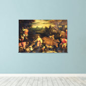 De vier seizoenen: herfst canvas afdruk (Insitu (Houten vloer))