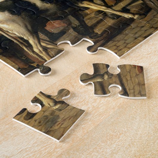 De vier seizoenen, herfst (olie op canvas) (zie 16 legpuzzel (Zijkant)